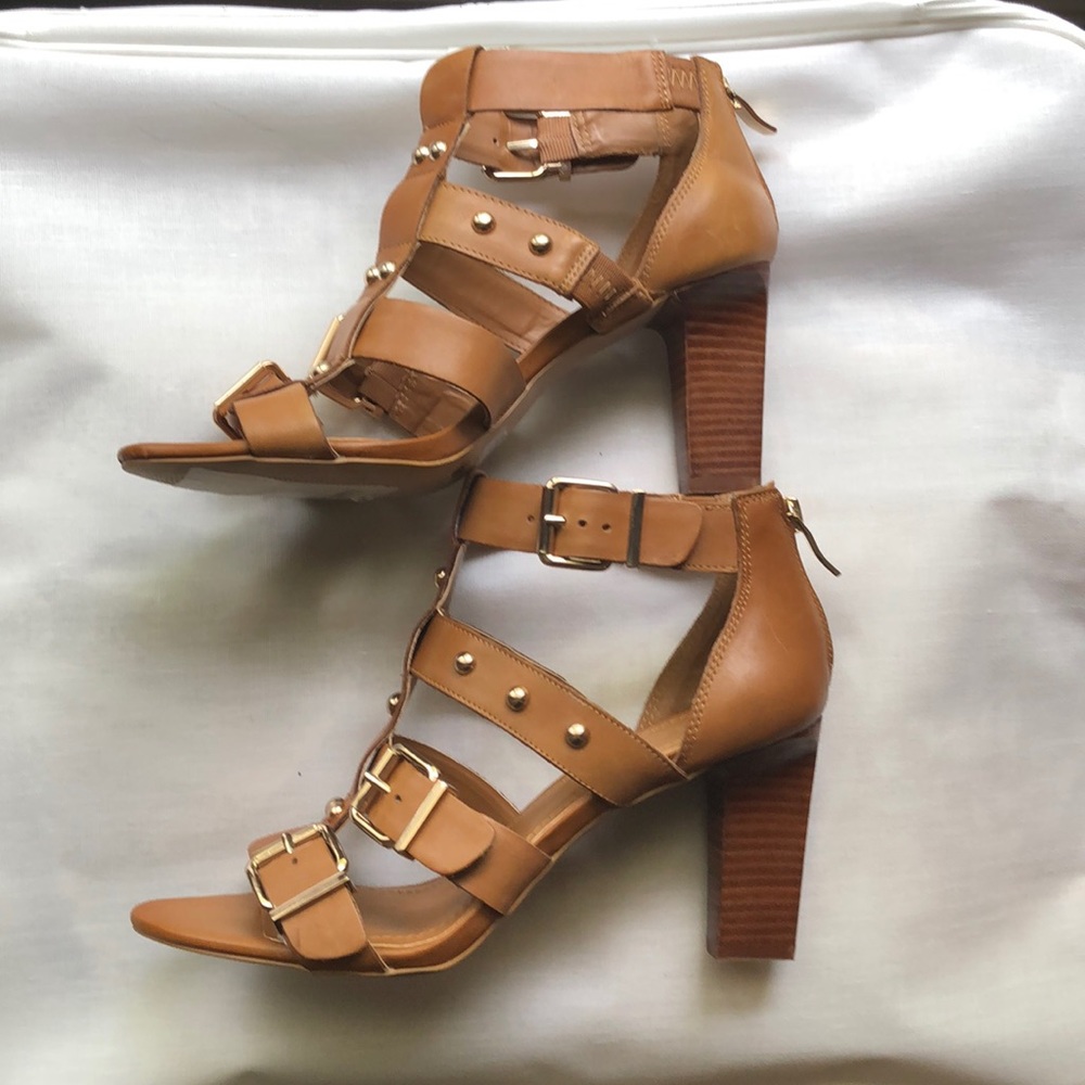 BCBG Brown High Heel Sandals Size 9